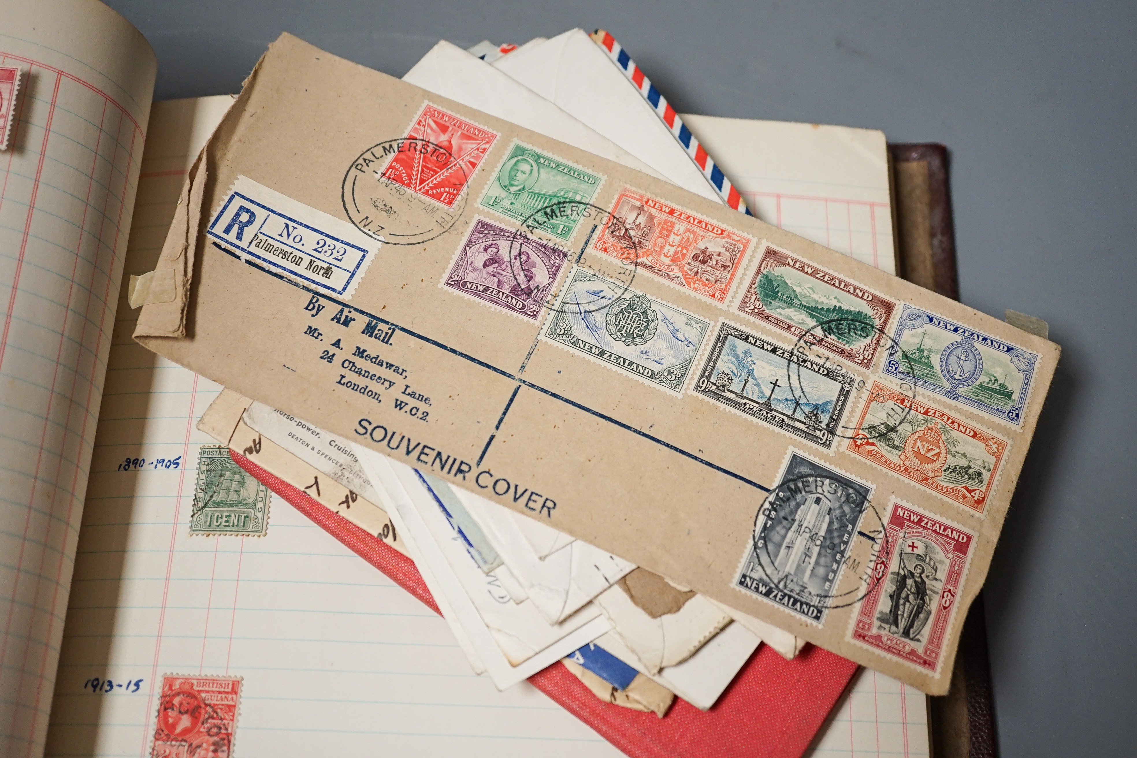 An album of British and commonwealth stamps